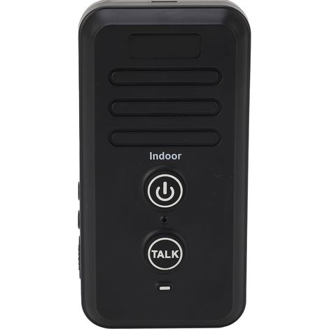 Interphone sans fil pour porte sonnerie maison sécurité accès noir portée 1500m communication intérieure (1/5)