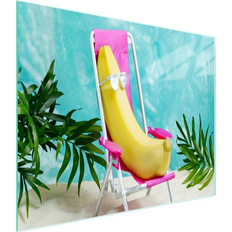 PLANCHE À DÉCOUPER EN VERRE 52x30 BANANE (1/5)