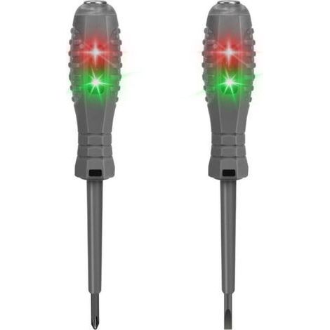 Schraubendreher-Spannungsprüfer, 2-in-1-Zweifarben-Stromdetektor, magnetischer Tester mit starkem Drehmoment, für elektrische Sicherheit (1/5)