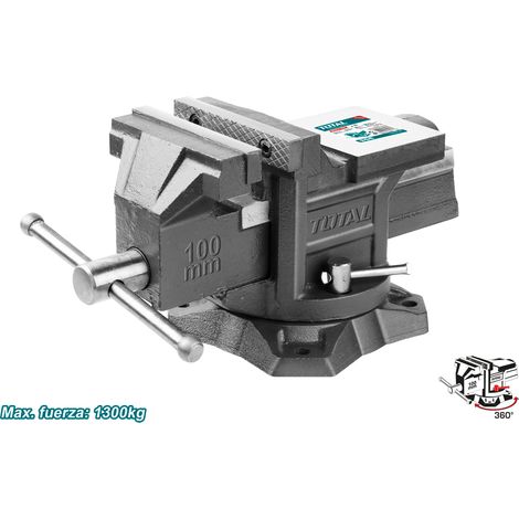 Total Tools Tornillo de banco c/base giratoria 4" THT6146