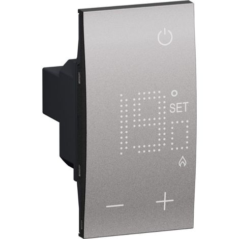 Termostato ambiente elettronico 230v 2 moduli living now bticino - ks4441