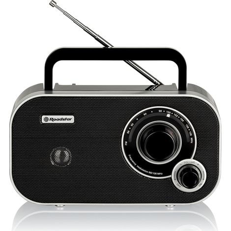 Roadstar TRA-2235BK Radio FM Portable Analogique, sur Secteur / à Piles, Petite petit et Léger Noir (1/5)