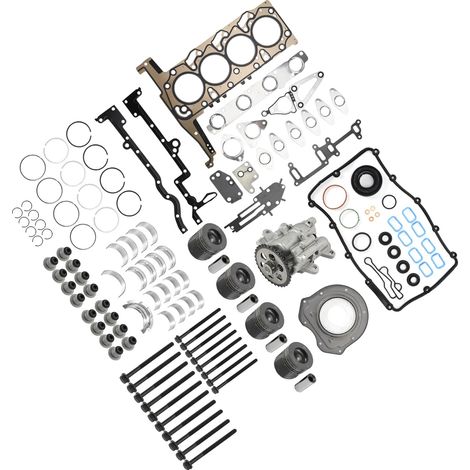Kit de reconstrucción de motor, componentes de alta calidad, compatible con Ford Transit y Ranger, tipo de motor: 4 cilindros 16v turbo diésel, cilindrada: 2198 cc, el paquete incluye: cuatro pistones (1/5)