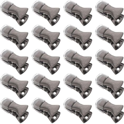 DOITOOL Lot de 20 pinces métalliques noires résistantes à la (1/5)