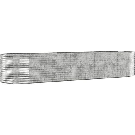 Maison Exclusive - Hochbeet Verzinkter Stahl 396x100x68 cm Silber