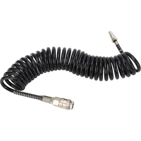 Tuyau d'air en spirale Recoil, résistant à la pression, durable, flexible et léger, 5m/16,4ft pour voiture et moto. (1/5)