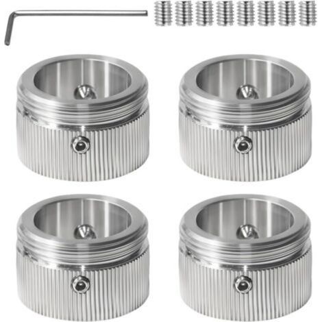 Adaptateurs pour thermostat de radiateur, lot de 4 pièces, diamètre intérieur de 22 mm, compatibles avec les vannes de radiateur Ra, Rav et Ravl, clé hexagonale incluse. (1/5)