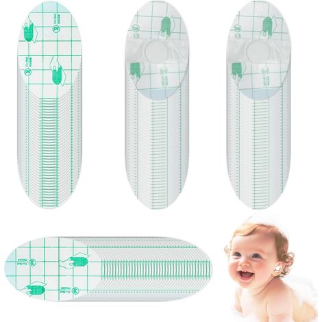 120 Pieces Autocollants Oreilles étanches de Bébé, Cache-Oreilles Transparents Ultra Fins, Patchs d'Oreille Adhésifs Jetables Doux et Respirants, pour Bain d'Enfant, Shampoing, Surf et Autres (1/5)