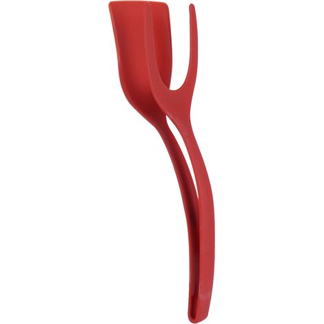 Spatule résistante aux hautes températures pour œufs au plat, pain cuit au four, barbecue, crêpes, ustensiles de cuisine, rouge (1/5)
