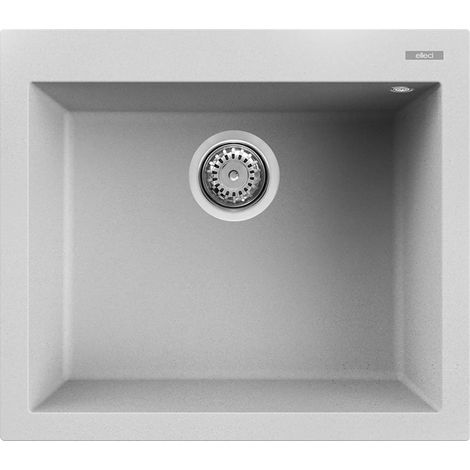 Lavello Elleci Incasso 1 vasca 57x50 Quadra 105 Metaltek Grigio Aluminium LMQ10579