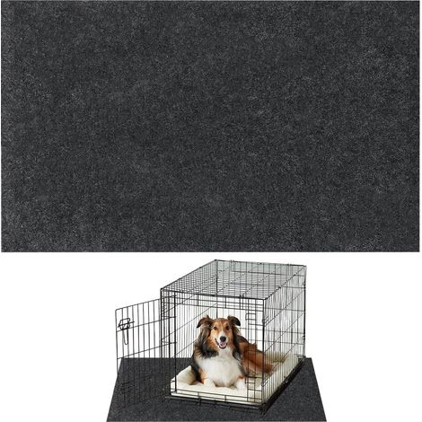 Tapis de cage et de niche pour chien pour protéger les sols, antidérapant, imperméable, pour le dressage de chenil, protège les sols de l'usure et des rayures, 74 x 120 cm (1/5)