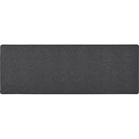 Tapis de salon Style Moderne - Tapis de couloir Anthracite 80x250 cm BV550334 - BonneVie (1/5)