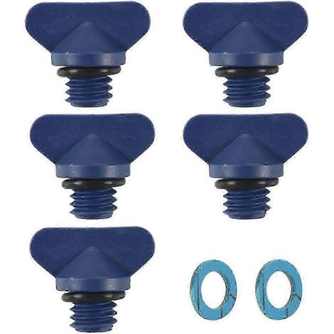 Bouchons de vidange de bloc-moteur avec joints compatibles avec les moteurs in-bord marins 22-806608A02 8M0119211 12-19183 (1/5)
