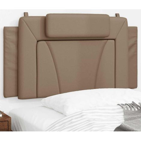 vidaXL Cabecero de cama acolchado Viana cuero sintético capuchino 100 cm (1/5)