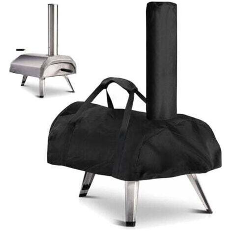 BUNTHAUS PA Aiperq Housse de four à pizza pour Ooni karu 12 - étanche - Résistant aux intempéries - En tissu Oxford - Pour four à pizza - Noir - 81 x 42 x 21 cm, For Ooni Karu 12 (1/4)