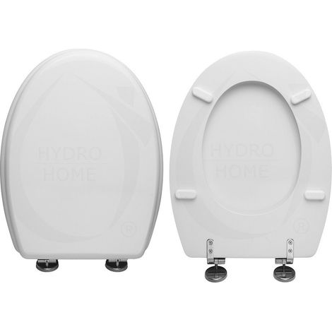 Copriwater Tonda Ideal Standard legno rivestito in resina poliestere bianco Bianco i.s.