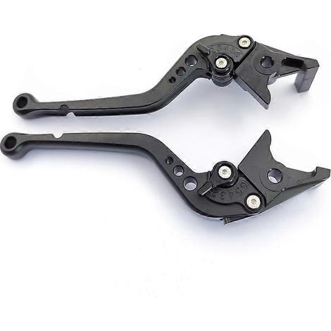 Convient pour les motos Honda XADV750, Fosha FORZA350 et NSS750 : levier de frein modifié (entièrement noir, 3 pièces). (1/5)