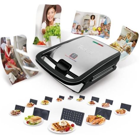 Plaques Empanadas - Revêtement Antiadhésif - Compatible Gaufrier Snack Collection - Lavable En Lave-Vaisselle - Lot De 2 (1/5)