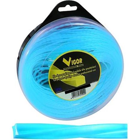 Filo decespugliatore tagliaerba Vigor spiralato alluminio blu 30 m ø 4 mm (1/2)