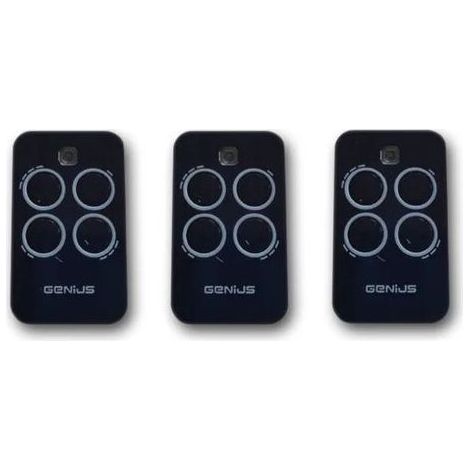 3 Pièces Télécommande Compatible Genius Echo TX4 433Mhz - Portail Automatique Porte de Garage (1/3)