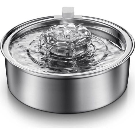 Fontaine a Eau Chat 2 L, Abreuvoir pour Fontaine à Eau pour Chats en Acier Inoxydable (1/4)