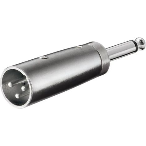 adattatore canon xlr a jack aux spina spina mono 6,35 mm a xlr