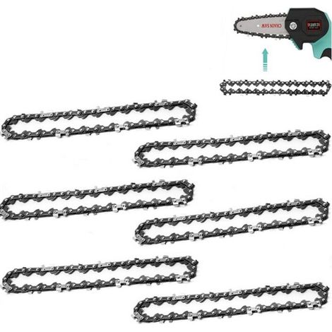– Chaîne de tronçonneuse 4 pouces lot de 4 – Acier 65Mn – 28E 14T – Résistance à l'usure – Pour bois dur (1/5)