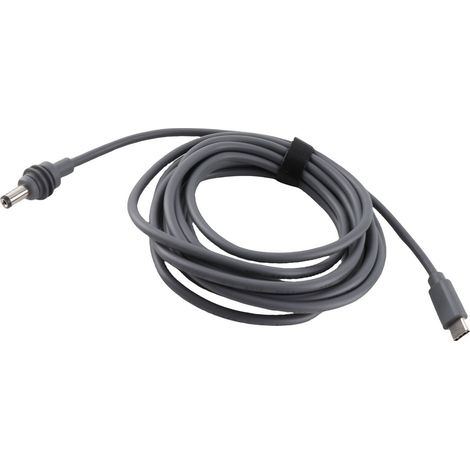 Câble d'alimentation USB C vers DC pour mini antenne parabolique, entrée de Type 100W, cordon de charge étanche, convient à 65W + Source PD, 3 mètres, 9,84 pieds (1/5)