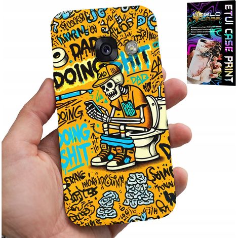 Funda para Samsung A5 2017 - Esqueleto defecando en el inodoro (1/5)
