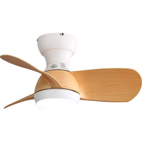 23-Zoll (58 cm) Mini LED-Deckenventilator mit dimmbarem 3-Farb-Licht, 3 ABS-Flügeln, Fernbedienung und effizientem DC-Motor – ideal für Schlafzimmer.