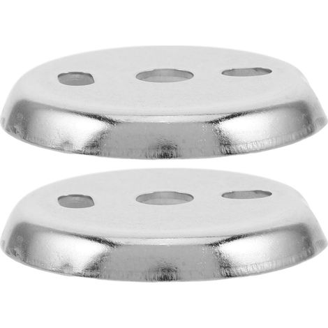 2 pièces de fixation pour barre porte-serviettes : support mural en acier inoxydable, entretoise ronde de 55 mm pour base de barre porte-serviettes, pièce de rechange pour fixation de tringle de salle (1/5)