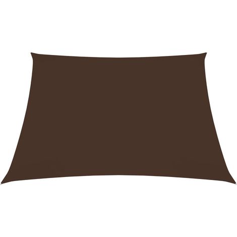 Voile d'ombrage, Protection Solaire, pour Jardin Terrasse Extérieur, Tissu Oxford carré 3x3 m Marron OIB7793E (1/5)
