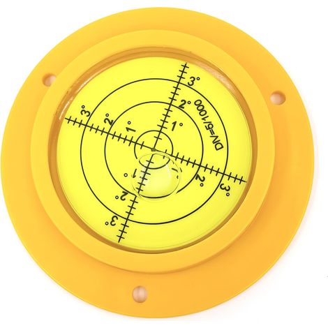 Bullseye Niveau à bulle rond de précision 90 mm avec trous de montage pour camping-car (1/4)
