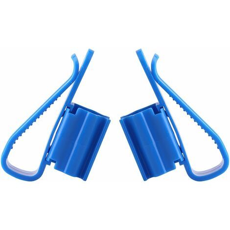 Tuyau Clips Colliers de Serrage en Plastique Réglable pour Tuyau d'eau Aquarium Pince de Montage de Réservoir de Poissons Support de Tuyau pour Tuyaux D'eau de 8-16MM 2 Pièces (bleue)- (1/5)