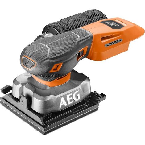 [JAMAIS UTILISE] Ponceuse vibrante AEG 18V SUBCOMPACT 1/4 feuille 110x105mm BFS18SBL-14-0 (sans batterie)