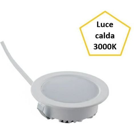 FARETTO INCASSO BIANCO A LED 3,5W LUCE CALDA 3000K NEMO FAN (1/3)