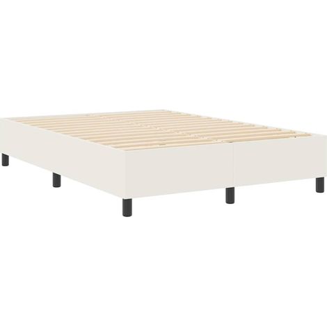 Maison Exclusive - Plattformbettgestell Creme 140 x 190 cm Cordst