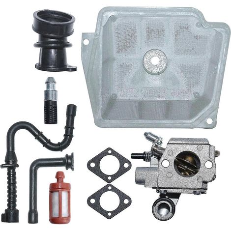 Joint de carburateur pour tronçonneuse Stihl MS361 (avec filtre à air, à carburant et à huile). (1/4)