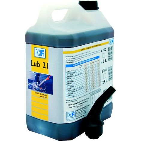 Huile de coupe soluble universel LUB 21 - Bidon de 25 L - KF