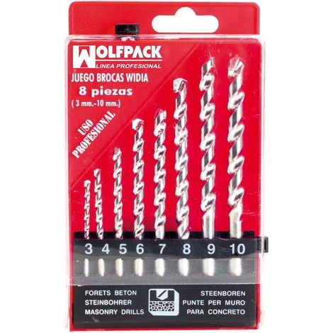 Wolfpack Professional Widia Valigetta Trapano 8 Pezzi