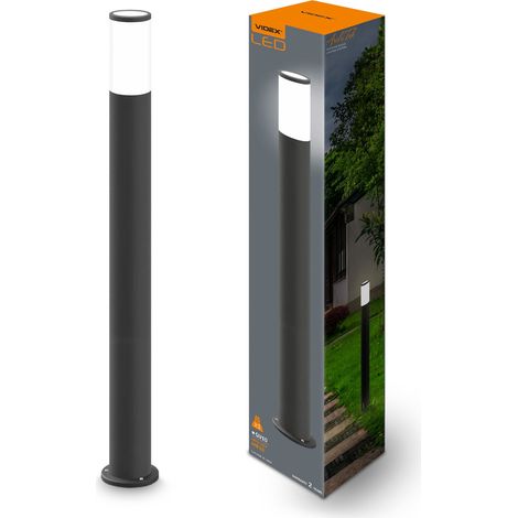 Paletto luce da giardino nero GU10 60cm IP54 Videx