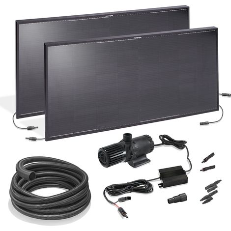 esotec Solar Bachlauf Komplettset WATERFALL 270Wp 3800l/h Solarbrunnen 101979