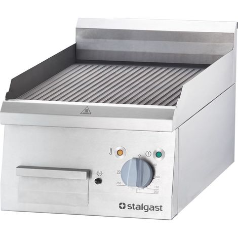 Plaque à Snacker Rainurée Gaz 6.5 kW - G20 ou G30 - Stalgast