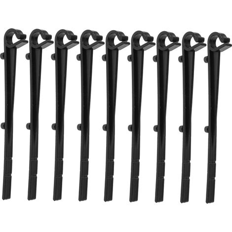20 pièces Lot de Clips Fixation Gouttière Noirs Plastique Crochets Robustes pour Installation Sécurisée de Filtre Gouttière Maintien pour Brosses et Protections Adaptés Aux et (1/5)