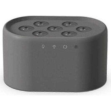 Flamme diffuseur avec dynamic éclairage intelligent commande 7-Hole streamer humidificateur pour bureau chambre gris (1/5)