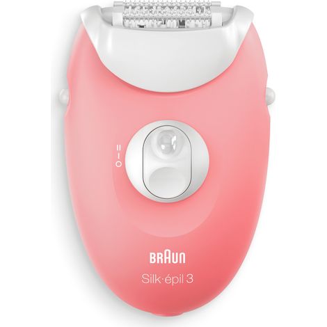 Braun Silk-épil 3 SES 3-176 Rosa Blanco Depiladora eléctrica (1/4)