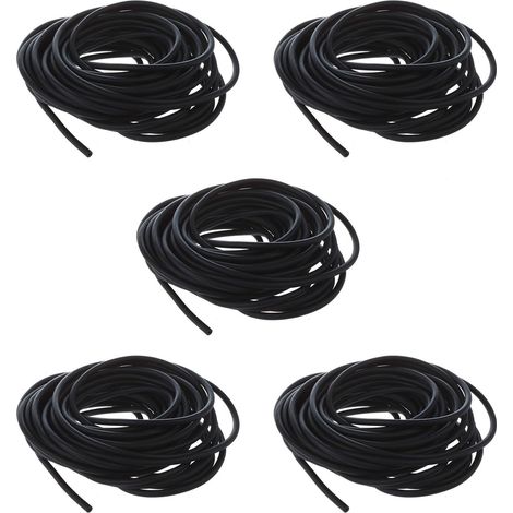 5X Tubes d'exercice Caoutchouc Bande de Résistance Catapult Dub ÉLastique, Noir 10M (1/5)
