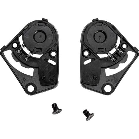 1 paire de visières de pare-brise avec vis pour casque de moto - Plaque de base pour tige 540 - Pièce de rechange (1/4)
