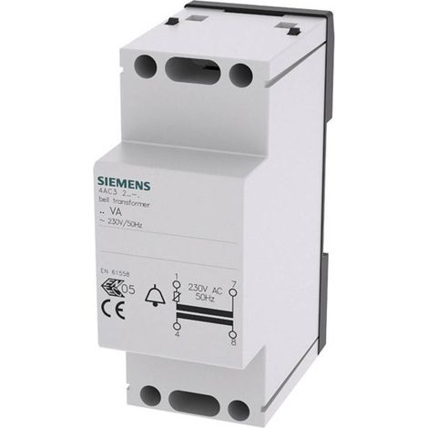 Transformateur de sonnette Siemens 4AC32081 8 V/AC, 12 V/AC 1 A S39009 (1/2)