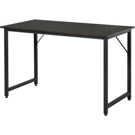 Bureau pour la maison, table à manger, bureau d'ordinateur, table d'étude avec pieds réglables, mobilier de bureau simple, 120 x 60 x 73 cm, capacité de charge 70 kg (1/5)